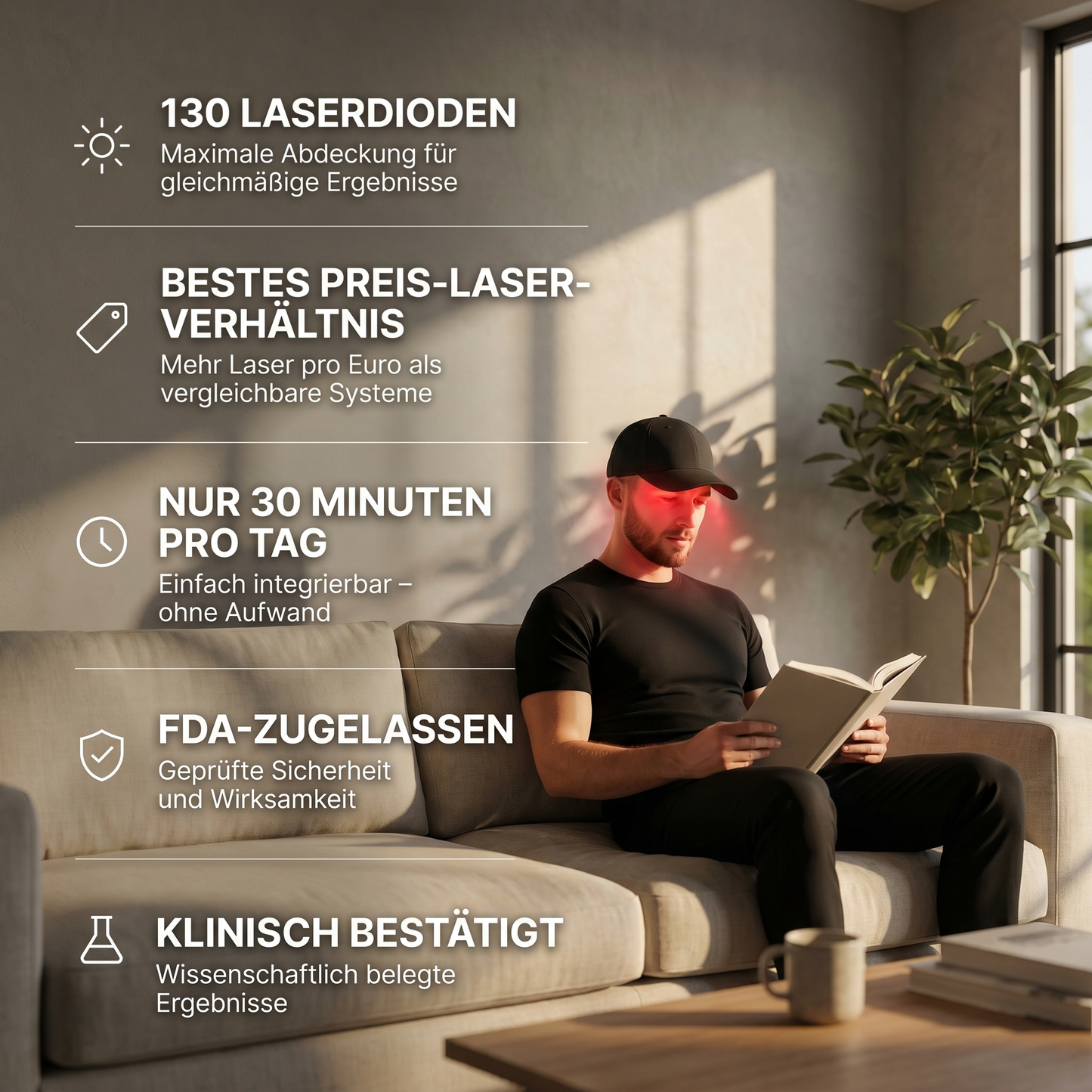 Red Light Therapy Hair Growth Cap